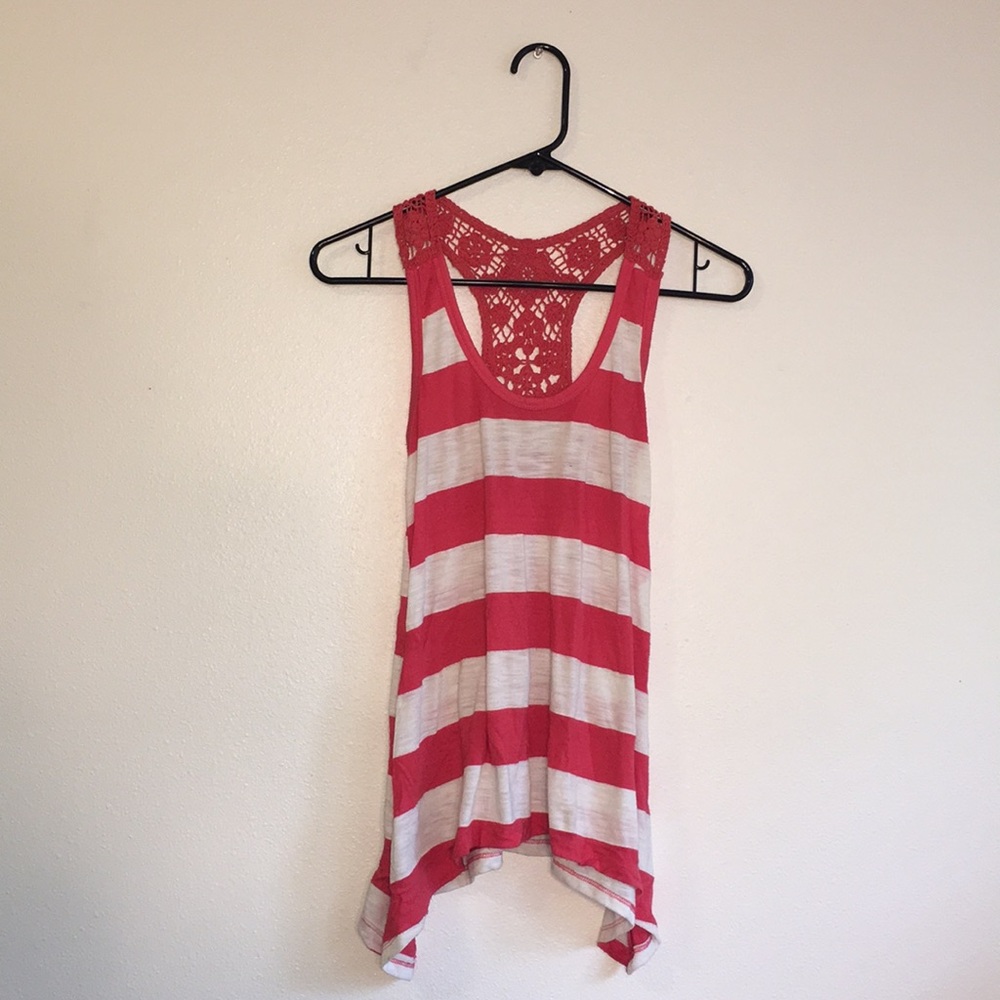 Pink Striped Tank